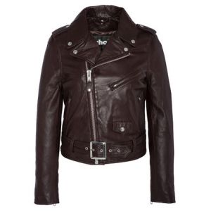 Schott Perfecto en cuir d'agneau Violet - Couleur Violet - Taille XS