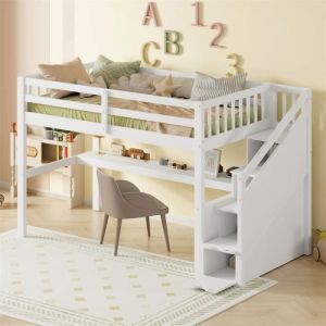 LBF - Table Basse Moderne - Table de Canapé Coulissante Extensible - Compartiment de Rangement Caché - 102 x 60 x 40 cm - Blanc