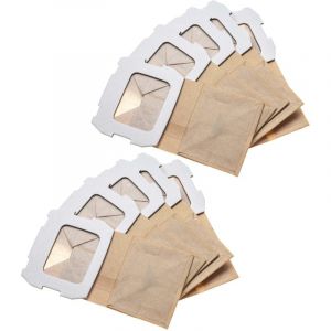 Vhbw 10x Filtres turbo compatible avec Makita BO3700, BO3710, BO3711, BO4555, BO4558, BO4565 ponceuse, ponceuse orbitale - Lot de sacs d'aspiration
