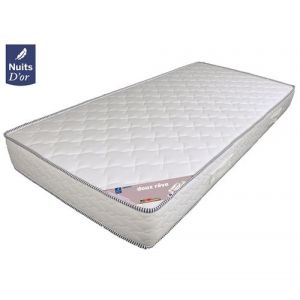Nuits d'Or Matelas Densité 30 Kg/m3 Hauteur 18 Cm Soutien Ferme Orthopédique (120x200)