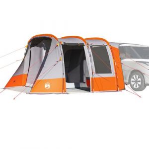 Tente de voiture gris et orange imperméable