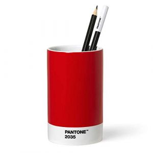 Image de Pantone Pot à crayons en porcelaine rouge