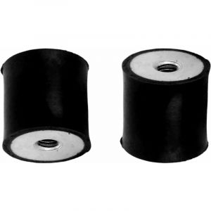 Cyclingcolors 2x silent bloc femelle femelle M6x6mm M6x6mm 25x20mm anti vibration caoutchouc bâteau voiture amortisseur silencieux