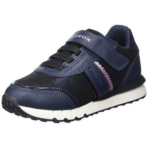 Geox Chaussures basses style running à détails brillants et bride autoagrippante Bleu - Taille 34
