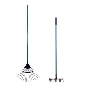 Monmobilierdesign Garden Outils de jardin Râteau + râteau à feuilles