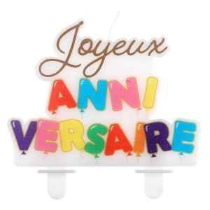 Ruedelafete Bougie Joyeux Anniversaire