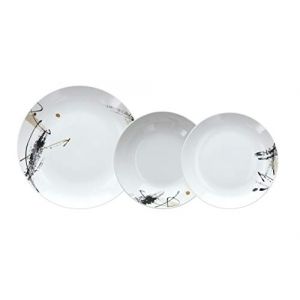 Tognana Madison, service de vaisselle pour 6 personnes, 18 pièces, porcelaine multicolore