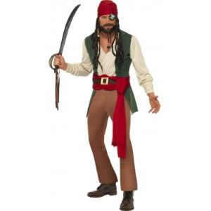 Déguisement pirate du Pacifique homme (taille M)