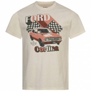 FORD CORTINA Hommes T-shirt POMTS372NAT