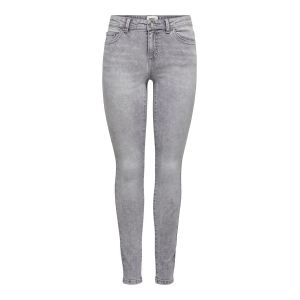 Only Onlwauw Life Mid Jean Skinny Women Grey