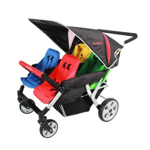 Familidoo Poussette 4 places Lidoo Star MULTICOLORE