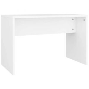 Décoshop26 Tabouret de coiffeuse blanc 70 x 35 x 45 cm bois d'ingénierie blanc DEC024974