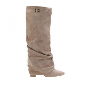 La Modeuse  Bottes Bottes, cuissardes pour femme - Taupe -