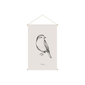 Image de Miliboo Kakemono dessin oiseau L40 x L60cm MELODY