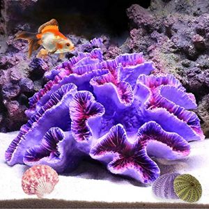 Besimple Ornements coralliens pour Aquarium, Plantes décoratives pour Aquarium, Violet