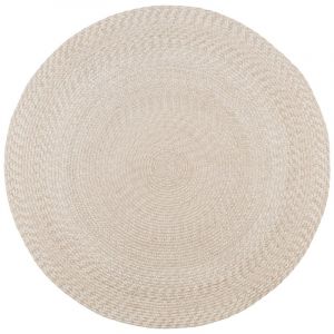 Altobuy - sao - Tapis Tress&eacute; Rond 180cm Coloris Sable