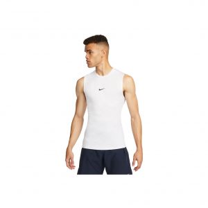 Nike Dri-Fit Pro Tight Fitness Débardeur Tank Top Hommes - Blanc
