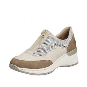 Rieker Femme N4357 Mocassin, Beige, 36 EU