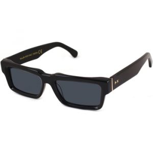 Xlab Unisex HALF MOON Lunettes de soleil Acétate Noir Fumée Carré Polarisé