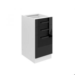 Meuble Cuisine Bas sans Plan de Travail sdsz i Meubles de Cuisine - Taille: 51,6 x 40 x 82 cm i Petit Meuble Cuisine - 2 Tiroirs, 1 Porte i Couleur :