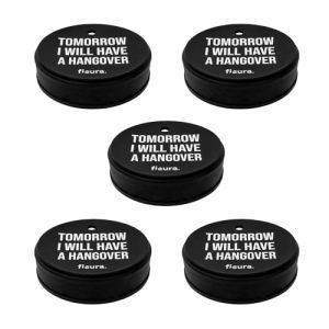 Fisura Capote de verre anti-drogue - Hangover - 5 unités - Silicone - Anti-débordement noir