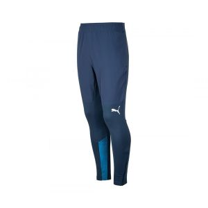 Puma Marseille Bas de Survêtement - Bleu Foncé/Blanc, pointure Small - Bleu - Taille Small