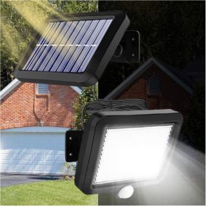 Projecteur Led D'extérieur Avec Détecteur De Mouvement Crépusculaire à Panneau Solaire