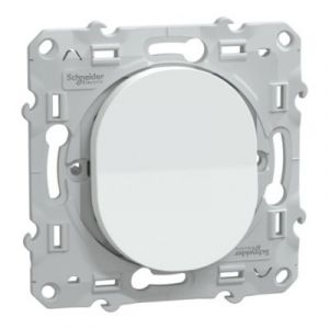 Schneider Electric Interrupteur va-et-vient 10A blanc encastré - Ovalis