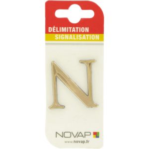 Novap Adhésif plastique en relief coloris or - N