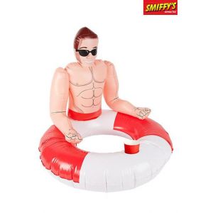 Smiffy's 50885 Bou&eacute;e Gonflable Adulte Rouge Blanc Taille Unique