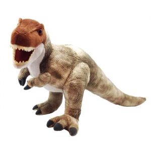 Image de Wild Republic Peluche DinosauriaT-Rex 43 cm en peluche marron