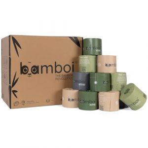 Bamboi Max Rouleaux - Papier Toilette en Bambou - 48 Rouleaux