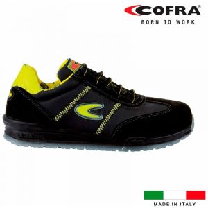 Cofra Chaussures De Sécurité Style Running Owens S1ps Fo Sr - Noir Et Jaune - Taille 37