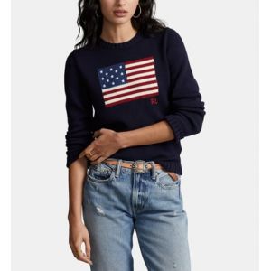 Ralph Lauren Pull cintré en coton à logo