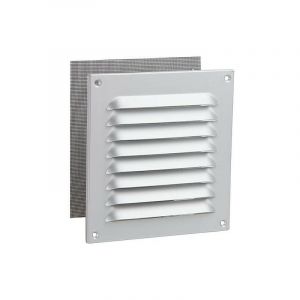 Upmann 54602 Grille de Protection Contre Les intempéries en Aluminium anodisé avec moustiquaire 200 x 200 cm