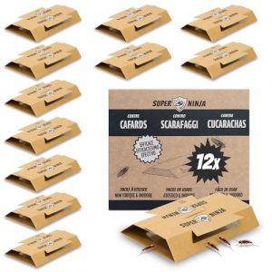 Piège à cafards - Super Ninja - CKR28464 - 12 pièges - piège à cafards écologique