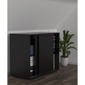 Placard sous rampant chambre mansardée - placard buffet 65 cm de haut