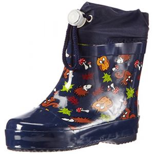 Playshoes Bottes enfant caoutchouc animaux de la forêt bleu - Taille 24