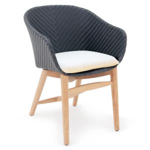 Garland Chair Cushion Torino 60x60cm 7cm Thick Water-repellent Weatherproof White