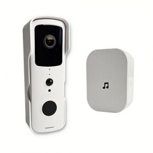 Sonnette portier HD SomLife app tuya smart life autonome sans fils alerte direct smartphone, vision nocture carillon fourni