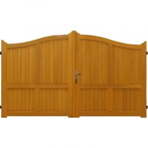 Portail En Bois Plein L3,50m X H1,60/1,80 Gd Menuiseries