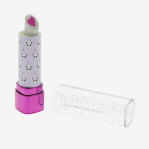 Image de Legami Gomme Xoxo, Lipstick, caoutchouc parfumé, diamètre 2 cm, motif panda, caoutchouc en forme de rouge à lèvres Taille S