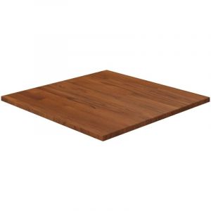 VidaXL Dessus de table carré Marron foncé50x50x1,5cm Bois chêne traité