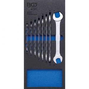 BGS Technic Insert de servante 1/3, jeu de cles a fourches doubles 6 à 22 mm