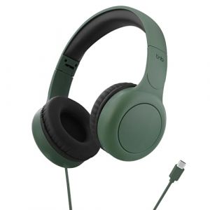 T'nB Casque Audio Filaire USB-C Tonality Link, Arceau R&eacute;glable Et Pads Rembourr&eacute;s, Micro Int&eacute;gr&eacute; et Commandes sur C&acirc;ble - Vert