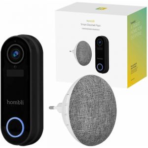 Hombli Smart doorbell 2 pack (doorbell 2 + chime 2) black HBDP-0100