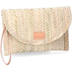 Portefeuille femme - EDM - Valle-2 - Feuille de palmier - Cuir - 31 x 21 cm