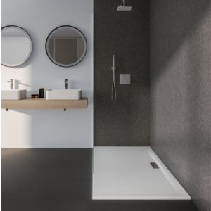 Ideal Standard Receveur Ultra Flat New acrylique bonde incluse, 160 X 80, blanc, adherence / classe A / PN12, rectangle