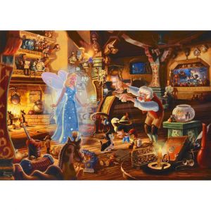 Schmidt Puzzle 1000 pièces Disney : Thomas Kinkade : Pinocchio de Geppetto