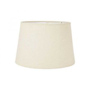 Ostaria Abat-jour - Rond - Lin/Beige - Pour lampe - 27x185cm - Culot E27 avec réducteur
